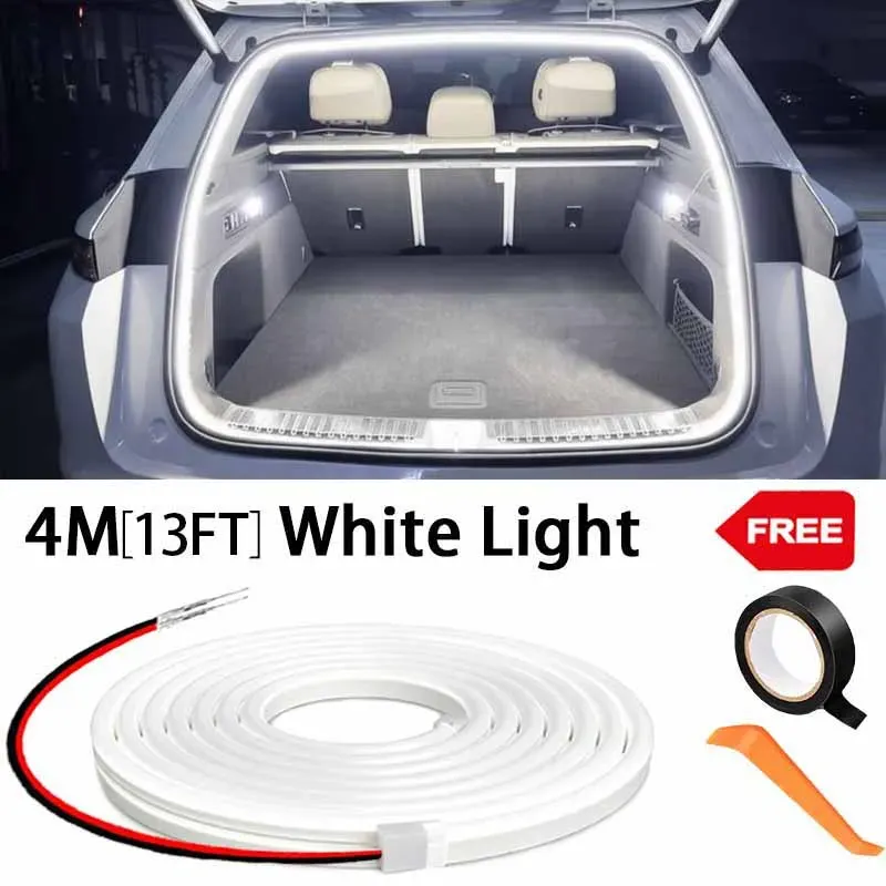 Éclairage de coffre à LED haute luminosité, lumière d'ambiance à détection automatique, sans câblage 7