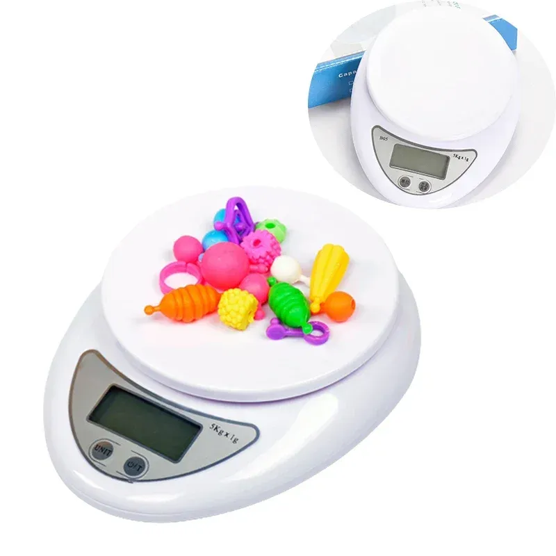 Balance numérique portable LED 5 kg avec plateau 2