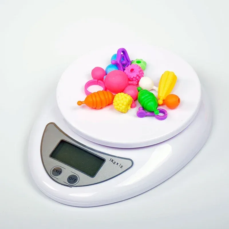 Balance numérique portable LED 5 kg avec plateau 5