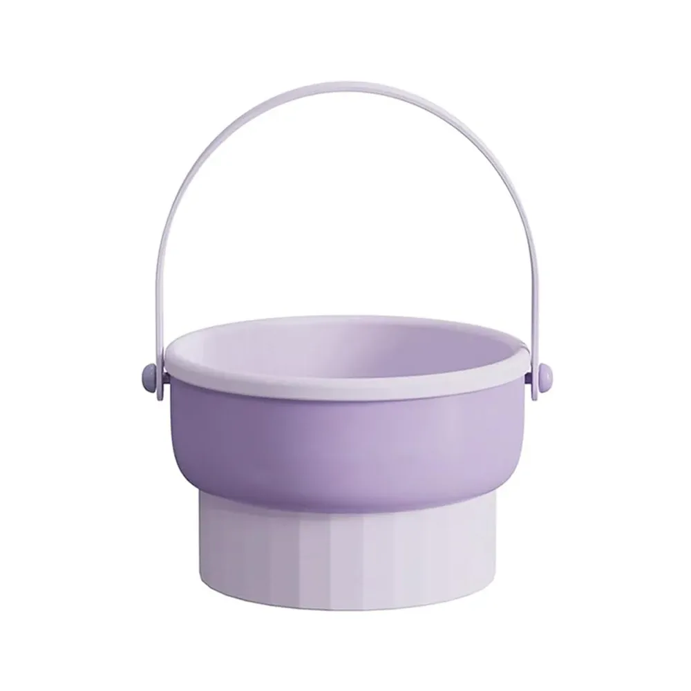 Nettoyant pour pinceaux de maquillage CALIYI 3 en 1 avec bol en silicone et liquide nettoyant 80 ml, support de rangement pour outils cosmétiques 8
