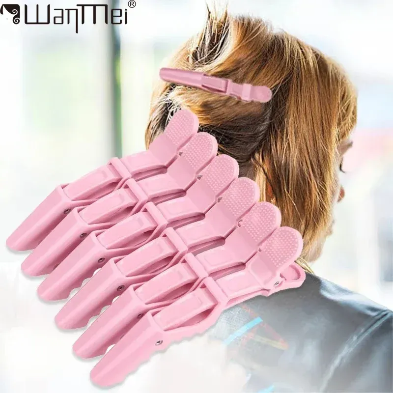 Pinces à cheveux crocodile, lot de 6, pinces de coiffure et de sectionnement, accessoires pour cheveux 1