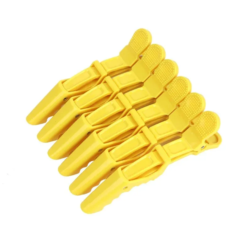 Pinces à cheveux crocodile, lot de 6, pinces de coiffure et de sectionnement, accessoires pour cheveux 9