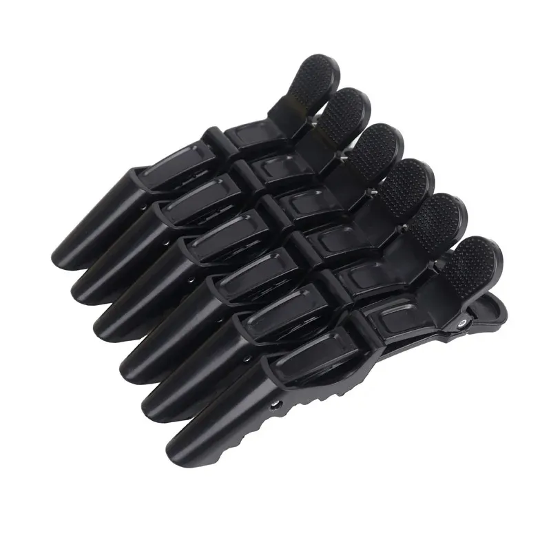 Pinces à cheveux crocodile, lot de 6, pinces de coiffure et de sectionnement, accessoires pour cheveux 8