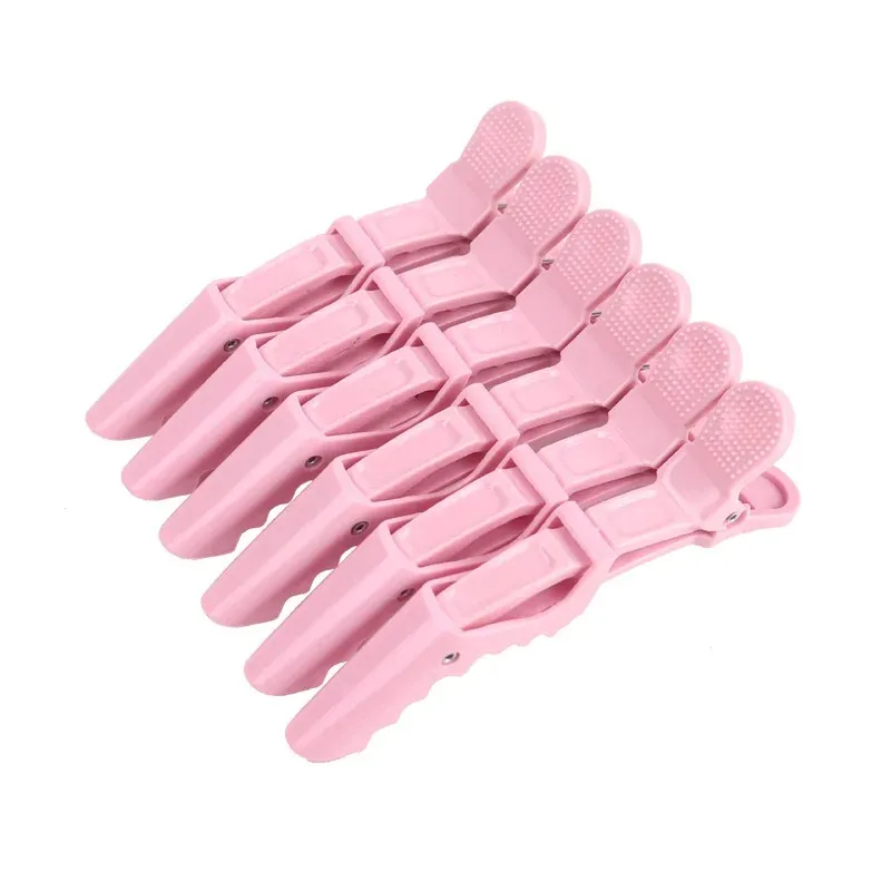 Pinces à cheveux crocodile, lot de 6, pinces de coiffure et de sectionnement, accessoires pour cheveux 12