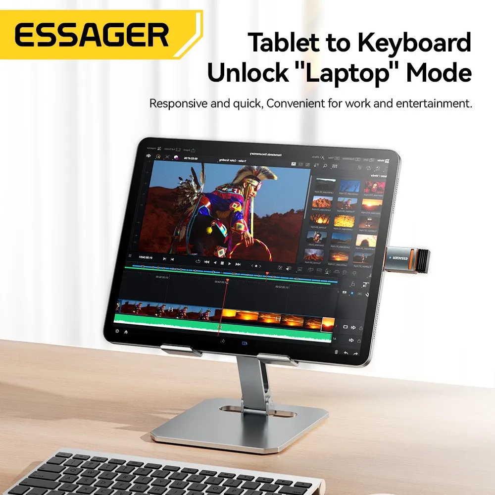 Adaptateur USB 3.0 OTG Essager, USB-A femelle vers USB-C mâle, convertisseur pour MacBook Pro, MacBook Air et Samsung Galaxy S20 et S10 5