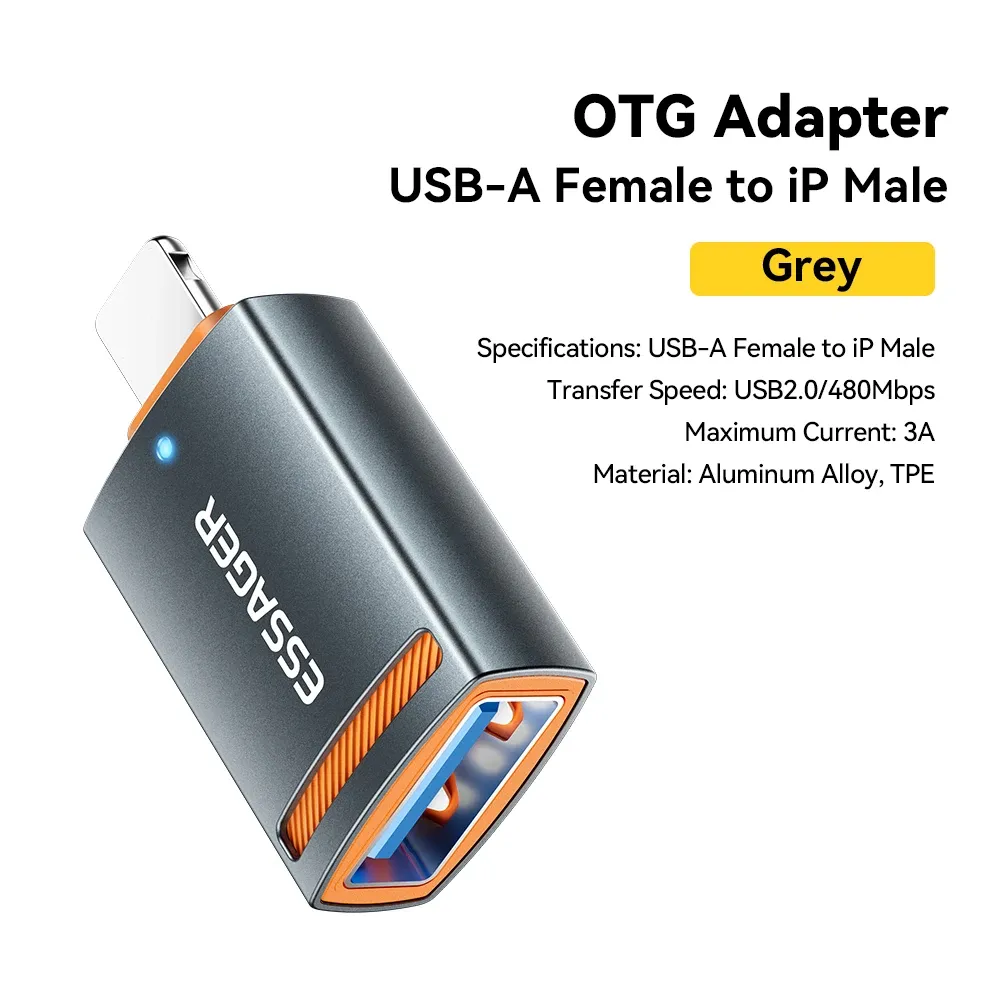 Adaptateur USB 3.0 OTG Essager, USB-A femelle vers USB-C mâle, convertisseur pour MacBook Pro, MacBook Air et Samsung Galaxy S20 et S10 9