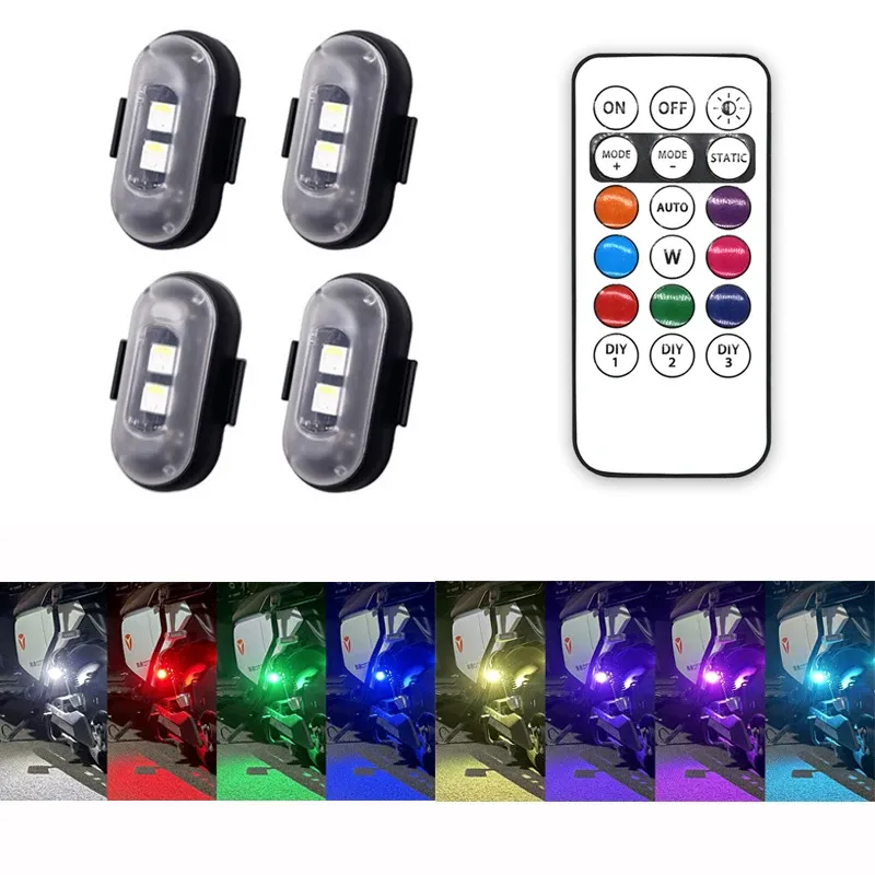 Lumière LED multifonction pour voiture, rechargeable et sans fil, avec télécommande 4