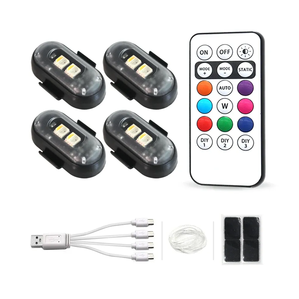 Lumière LED multifonction pour voiture, rechargeable et sans fil, avec télécommande 10