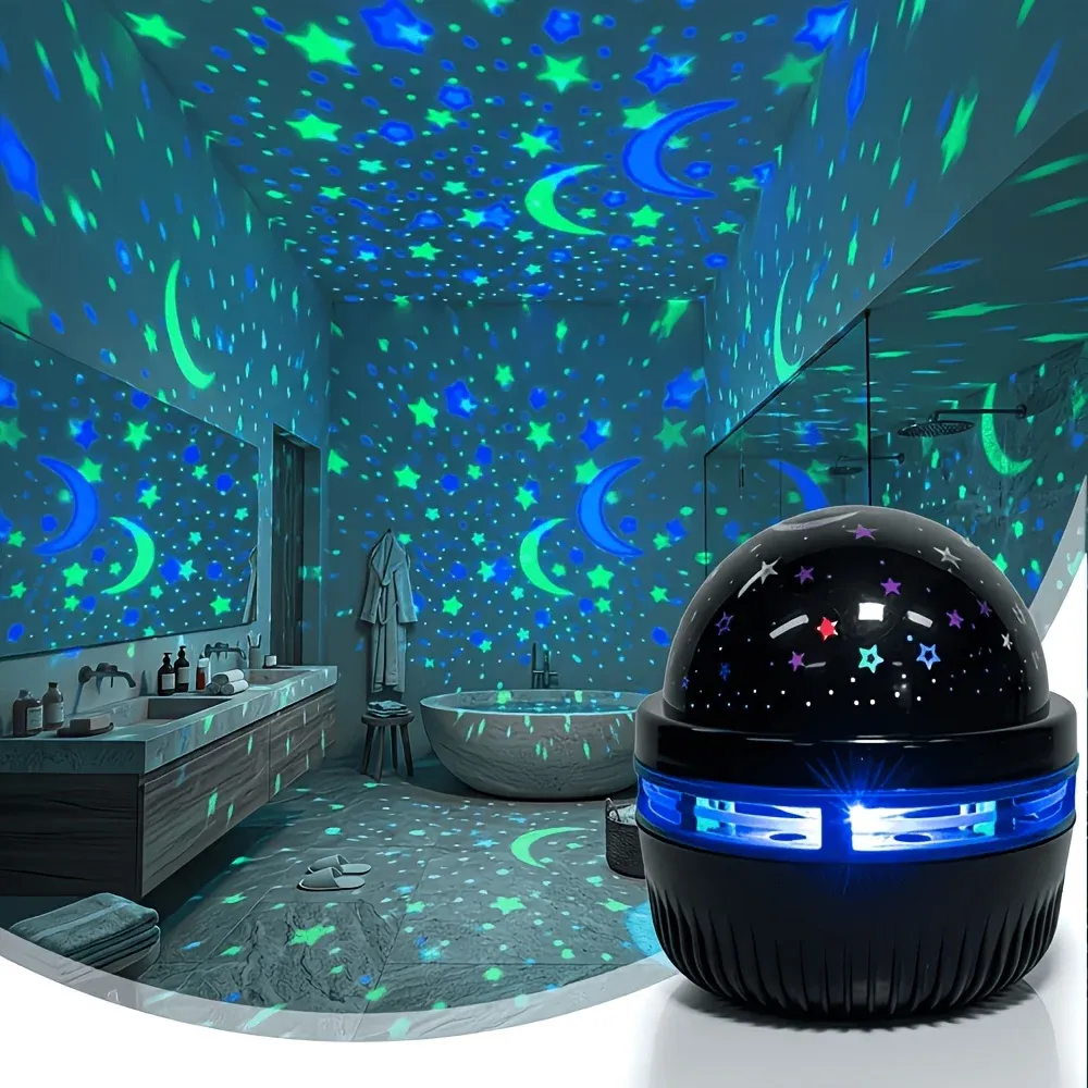 Projecteur LED ciel étoilé, lampe USB étoiles et lune, 5 V, décoration d'ambiance pour la maison 7