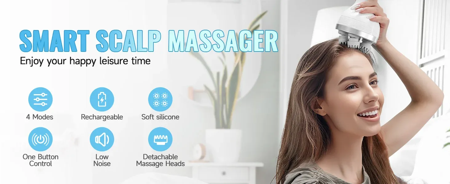 Masseur de tête électrique intelligent, vue 1