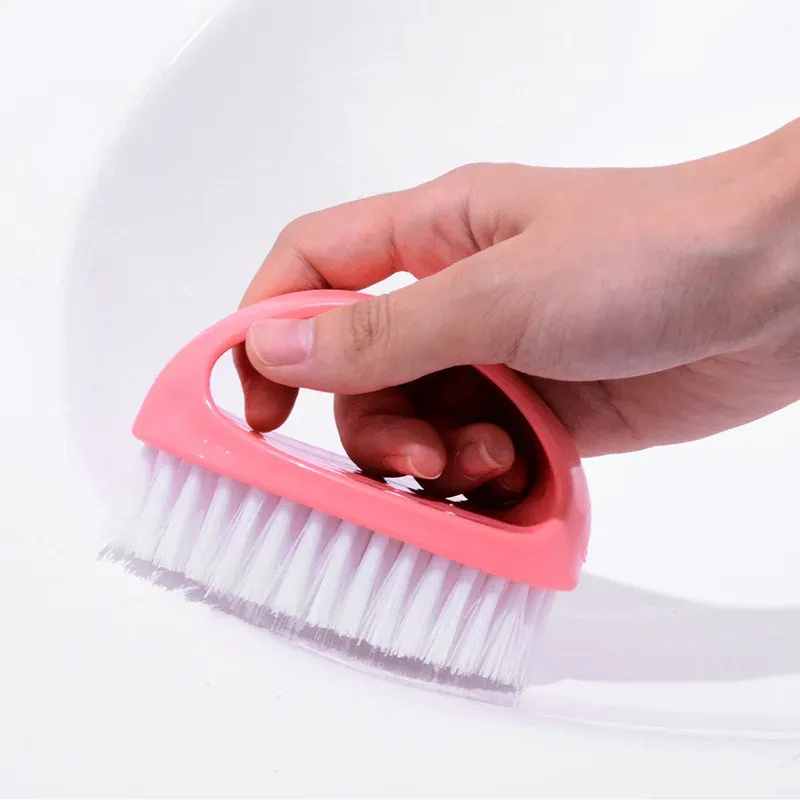 Brosse de nettoyage multifonctionnelle en forme d'œuf, colorée, durable et douce, pour vêtements et chaussures 3