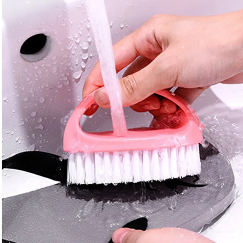 Brosse de nettoyage multifonctionnelle en forme d'œuf, colorée, durable et douce, pour vêtements et chaussures 8