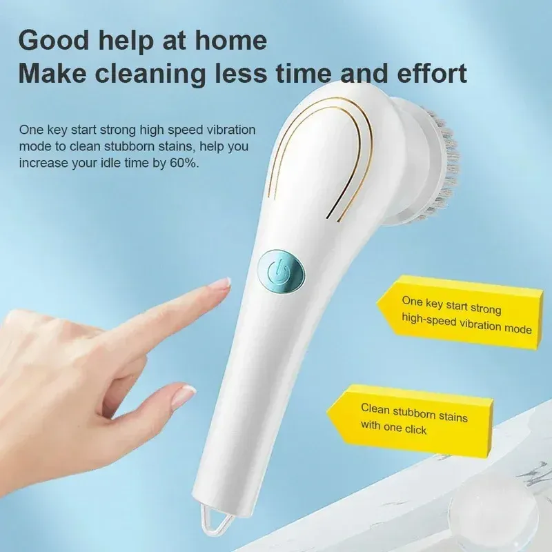 Brosse de nettoyage électrique 5 en 1 Homefish pour salle de bain et cuisine 4