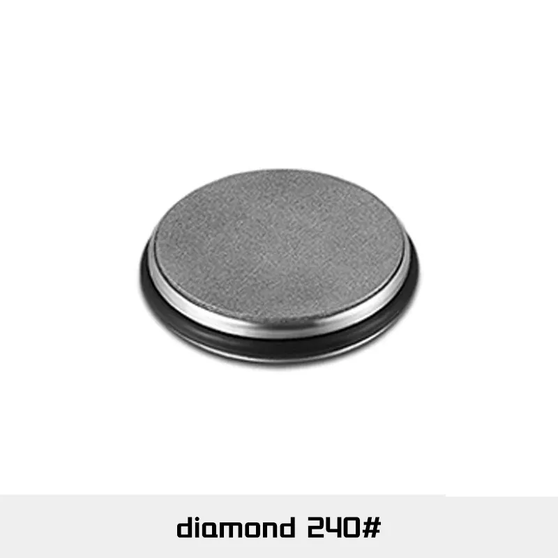 Aiguiseur de couteaux rotatif avec support magnétique, pierre diamantée et guide d'angle 15° et 20°, ensemble d'accessoires de cuisine 21
