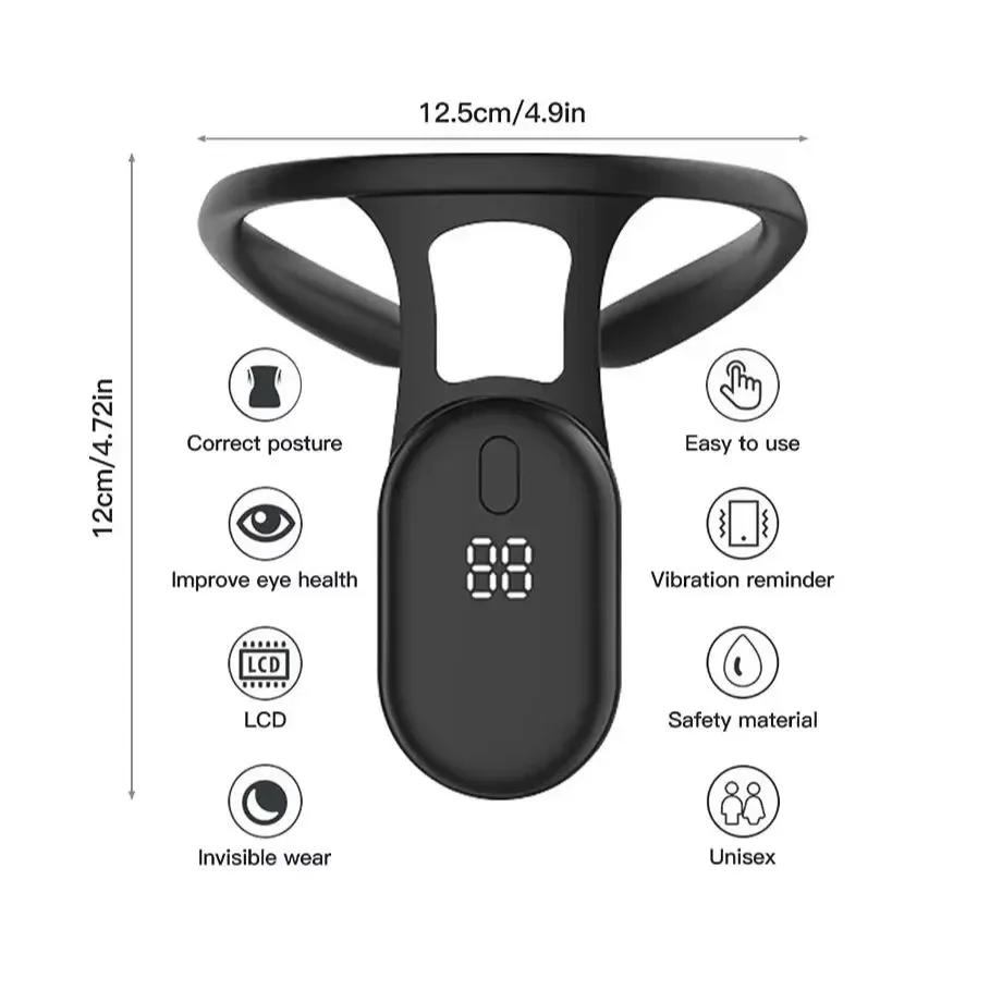 Correcteur de posture intelligent Miicro à vibration, avec capteur de rappel pour le dos et le cou, pour enfants et adultes 2