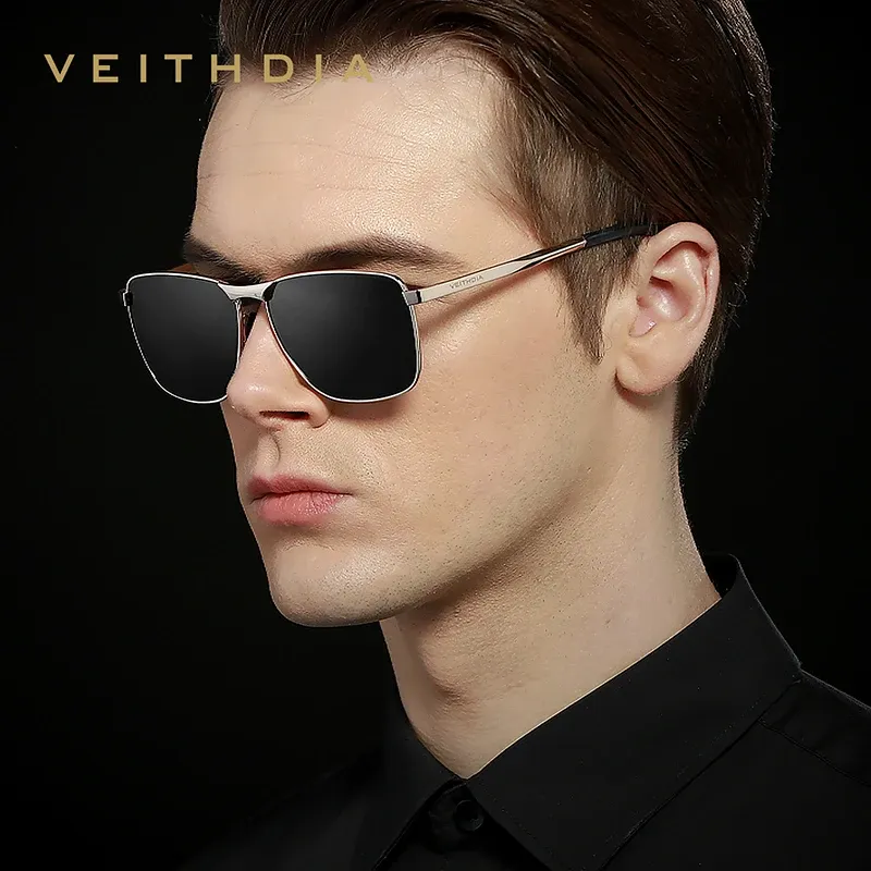 VEITHDIA Lunettes de soleil polarisées vintage pour hommes, modèle sport, protection UV400, accessoires d'extérieur, pour femmes, réf. V2462 3
