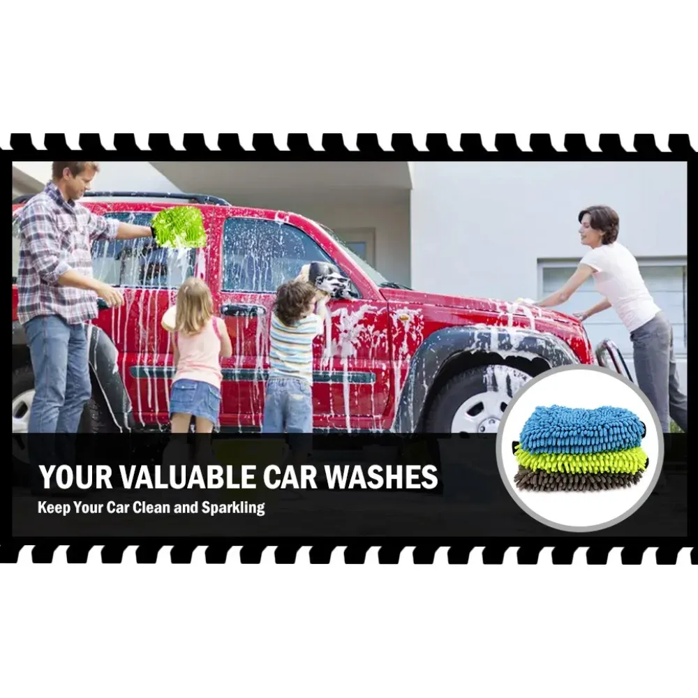 Gant de lavage en microfibre double face