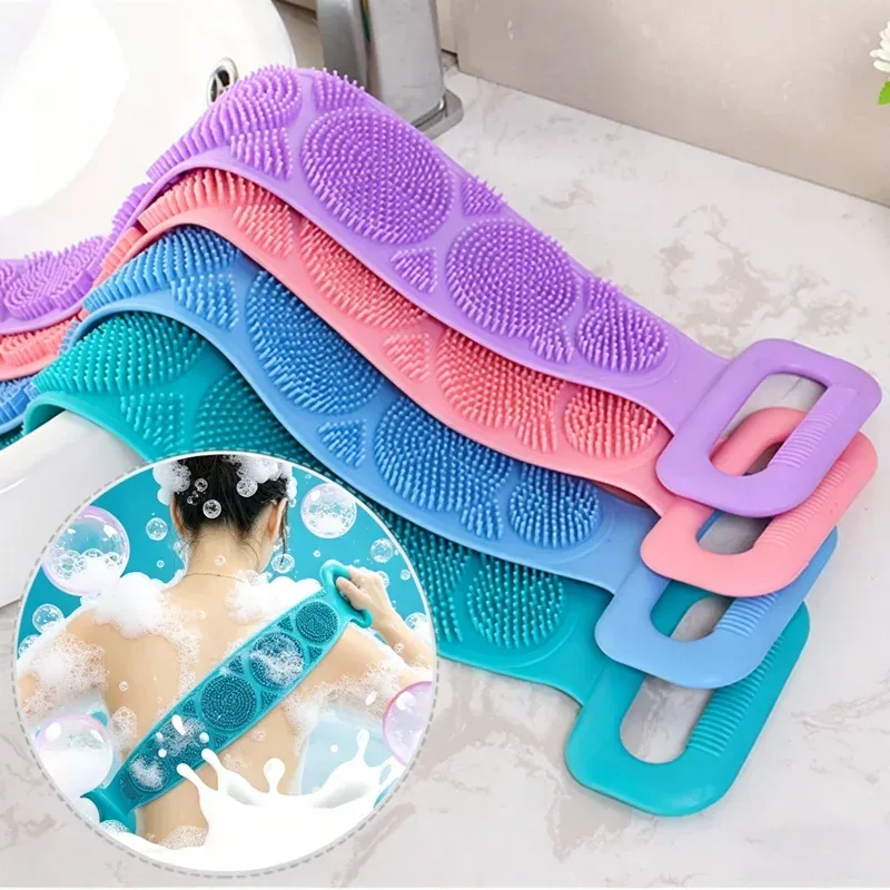 Gant de bain exfoliant en silicone, vue de détail