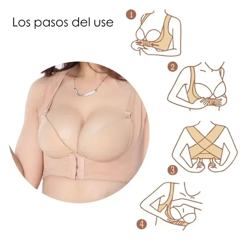 Ceinture de soutien dorsal et thoracique réglable pour femme, correcteur de posture orthopédique (lot de 1, 2 ou 3) 5