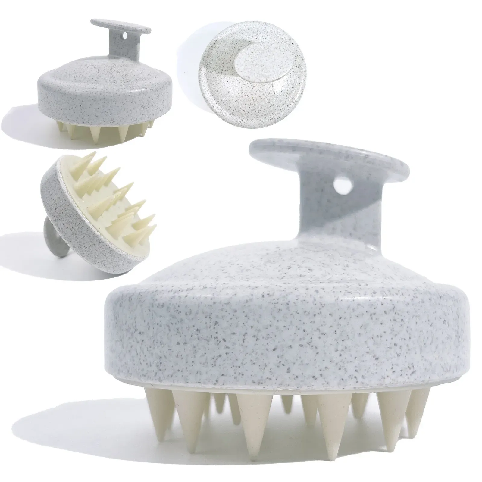 Brosse de lavage en silicone et paille de blé, vue d'ensemble