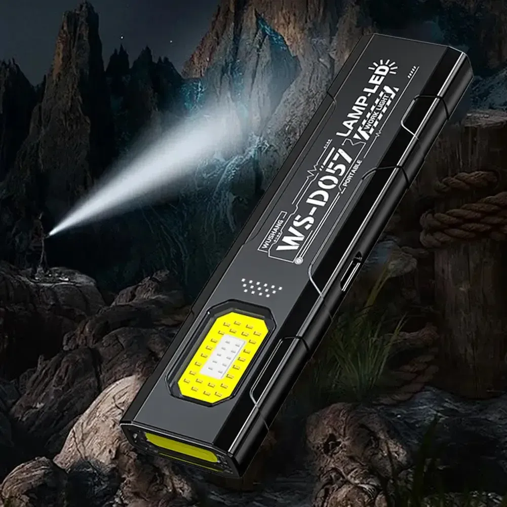 Lampe torche LED porte-clés rechargeable USB-C, 600 lumens, mini lampe de poche portable avec aimant, lampe de travail pour situations d'urgence 5