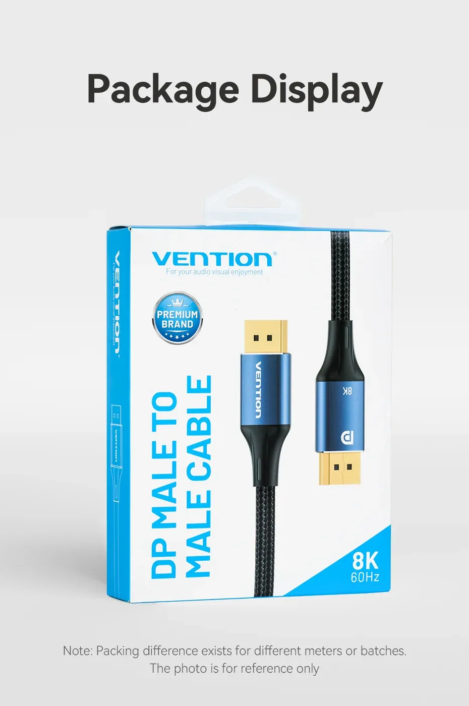 Vue détaillée du câble Vention