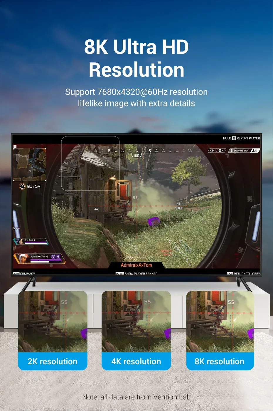 Rendu visuel ultra haute définition