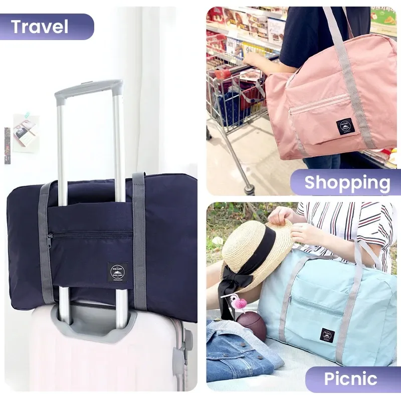Sac de voyage pliable léger et grande capacité, format cabine 3