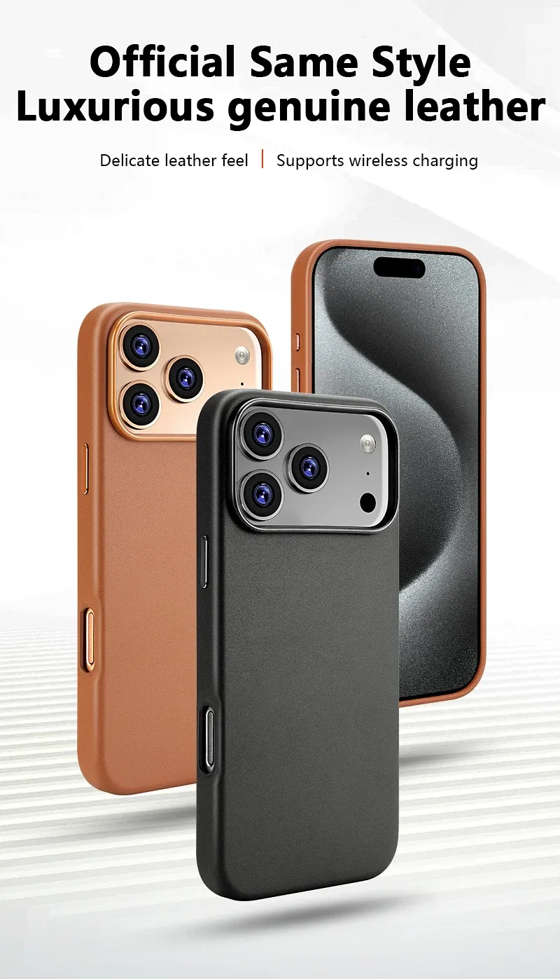 Étui en cuir MagSafe pour iPhone, vue d'ensemble