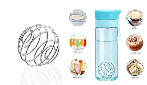 Boule de shaker pour fitness en 2 tailles, boule mélangeuse en acier inoxydable pour poudre de protéines 2