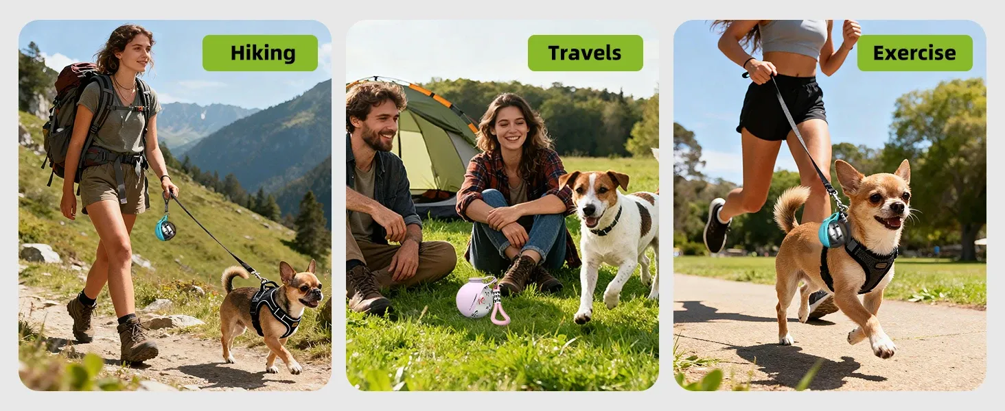 Gourde 2-en-1 pour petits chiens, détail de l'usage