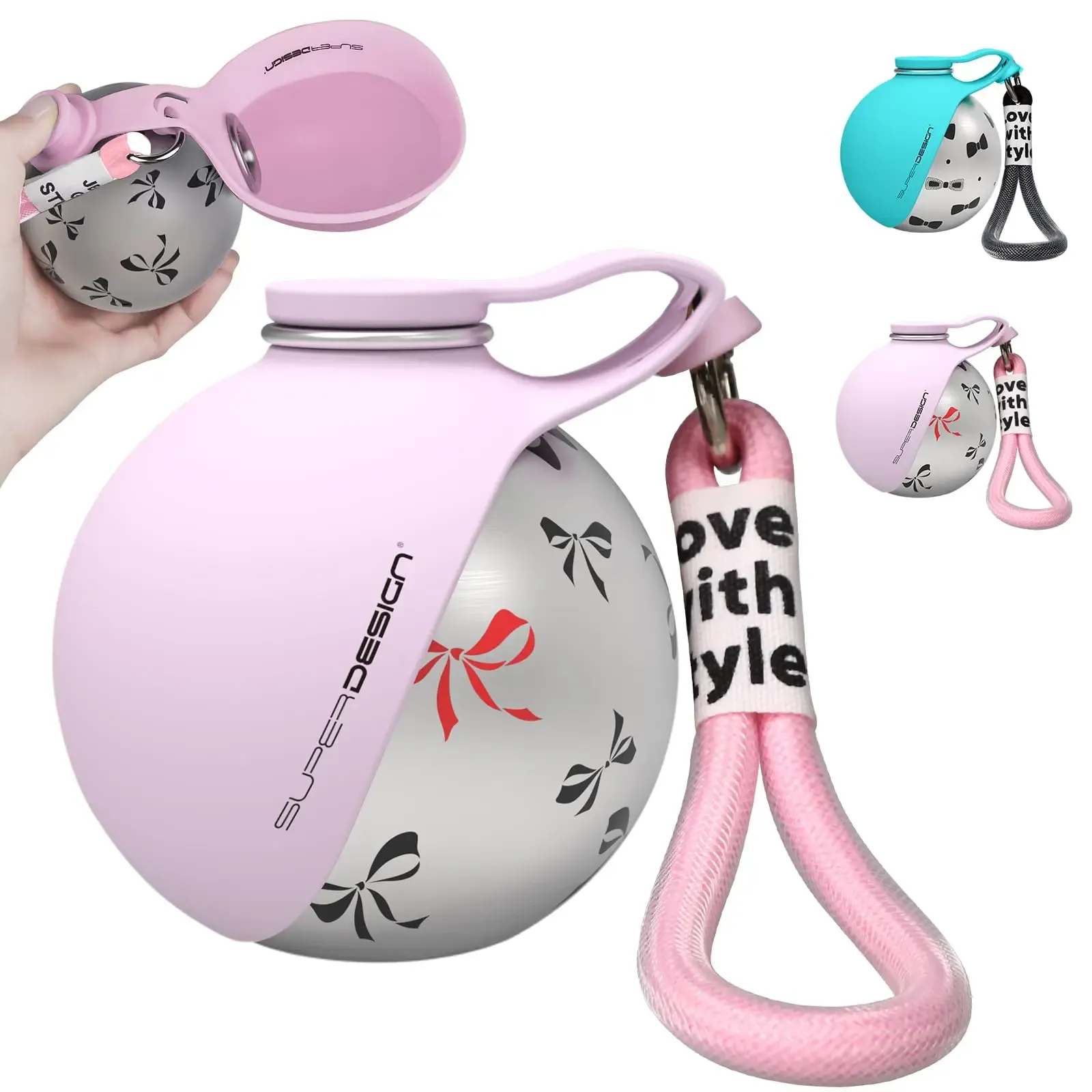 Gourde 2-en-1 pour petits chiens, détail du design