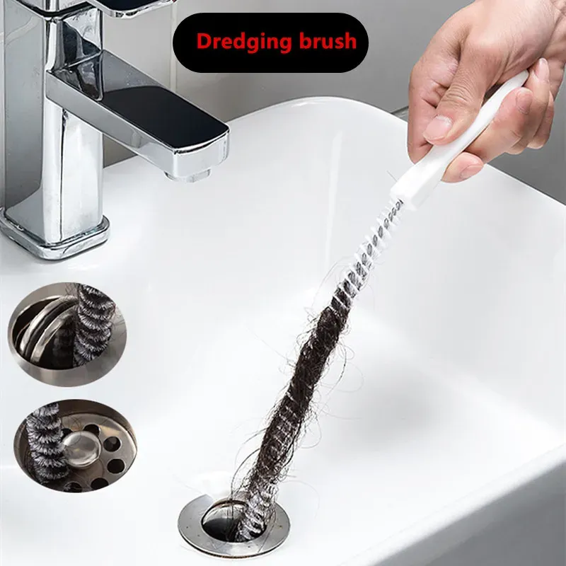Brosse de débouchage de tuyau longue durée, furet flexible, outil de déboucheur de trou d'évacuation Everg, égout de cuisine - Image 1