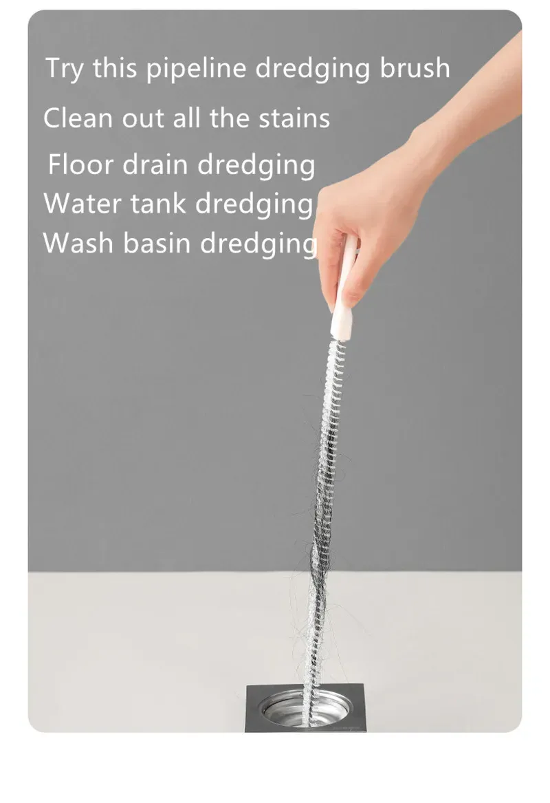 Brosse de dragage de tuyau longue durée