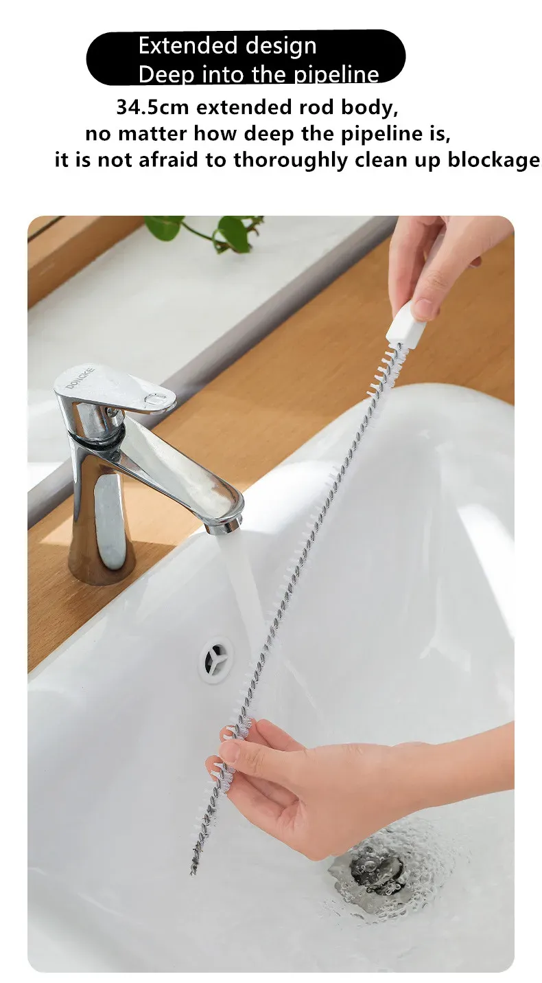 Brosse de dragage de tuyau longue durée