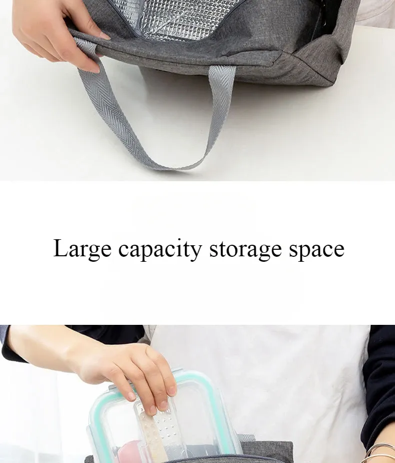Vue détaillée du sac à déjeuner