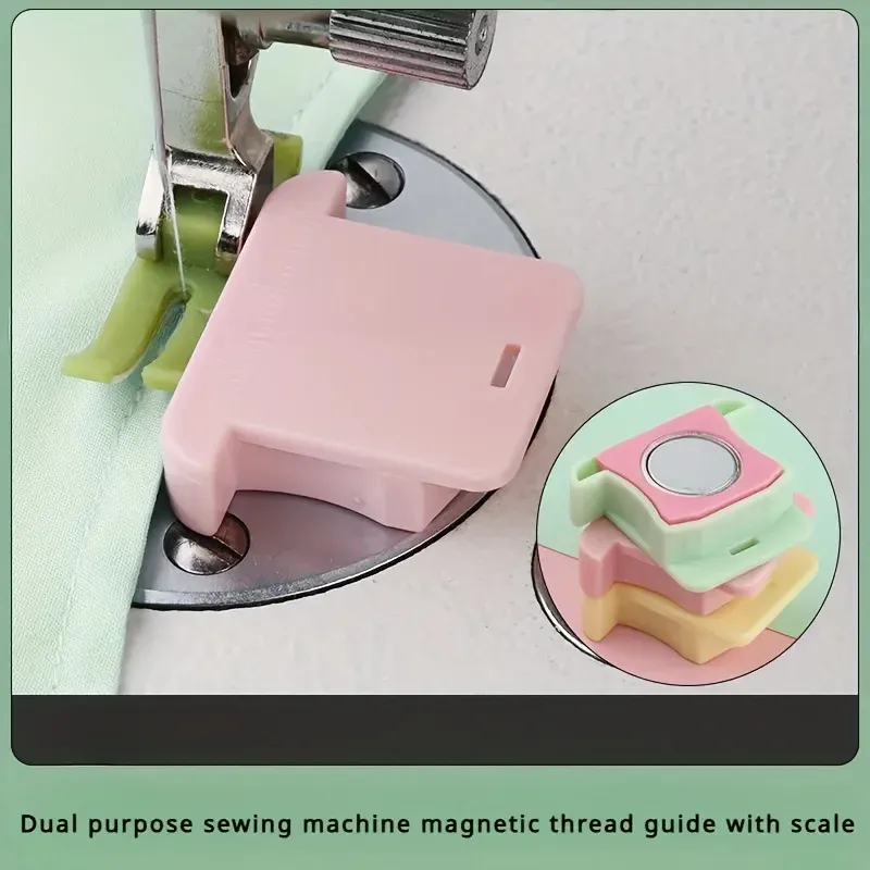Guide de couture magnétique multifonction pour machine à coudre, aimant fort pour coutures de précision et anti-glissement