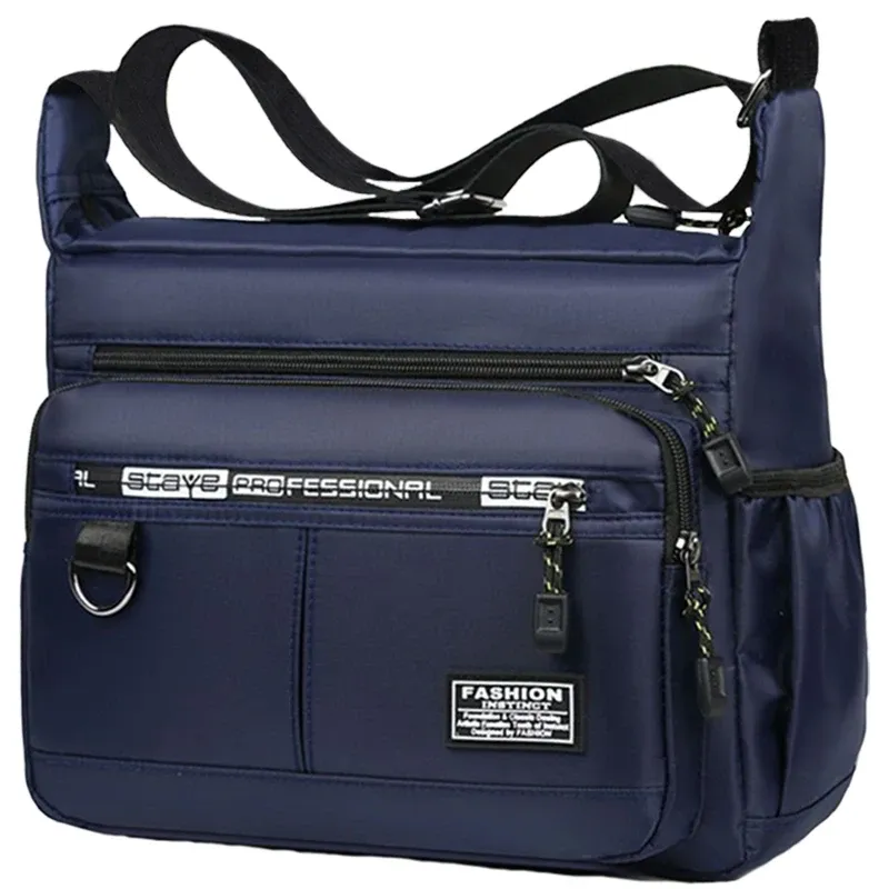 Sac bandoulière homme professionnel à compartiments multiples et bandoulière réglable 7