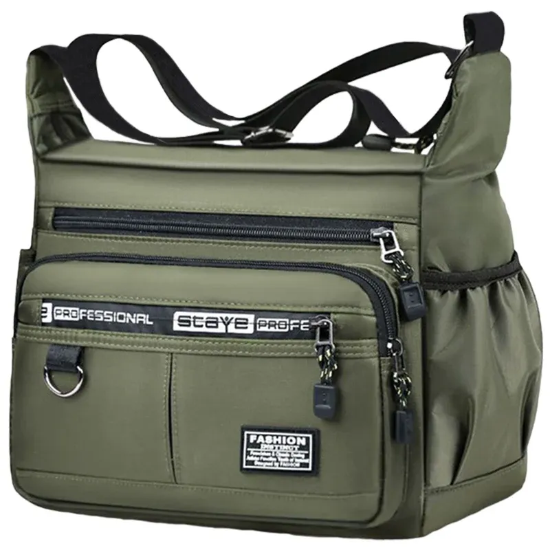 Sac bandoulière homme professionnel à compartiments multiples et bandoulière réglable 9