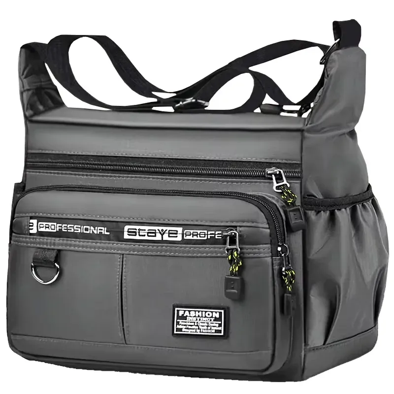 Sac bandoulière homme professionnel à compartiments multiples et bandoulière réglable 14