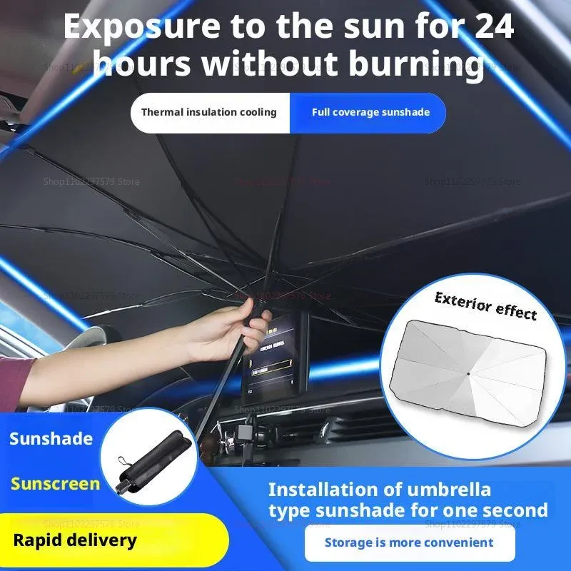Pare-soleil portable pour voiture, protection UV pour pare-brise avant, isolation thermique, protection contre les rayons UV, couvre-tableau de bord