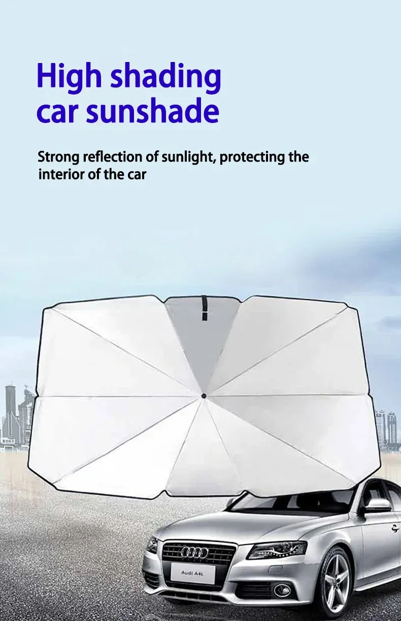 Pare-soleil portable pour voiture, vue d'ensemble