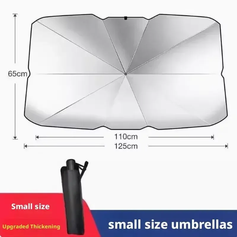 Pare-soleil portable pour voiture, protection UV pour pare-brise avant, isolation thermique, protection contre les rayons UV, couvre-tableau de bord 7