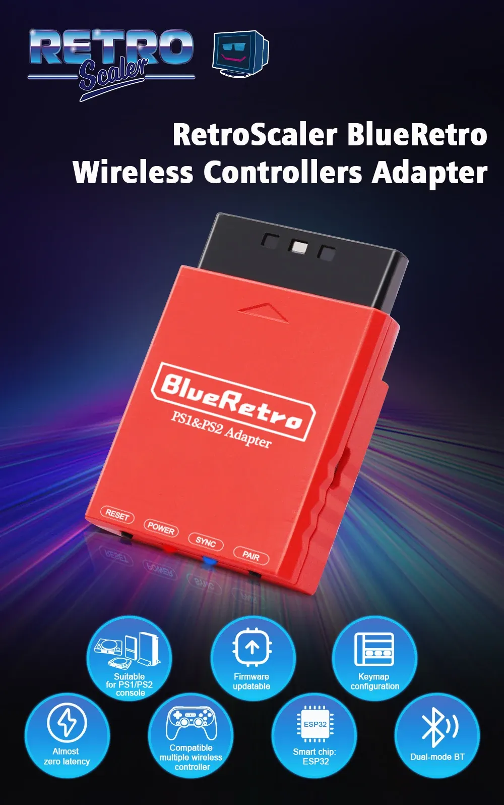 Présentation détaillée de l'adaptateur BlueRetro