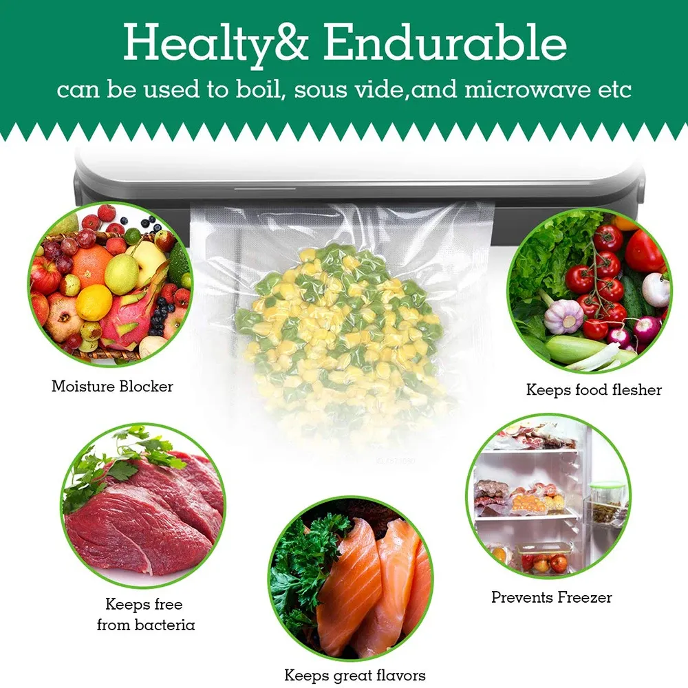 Rouleau de sacs sous vide pour machine d'emballage alimentaire 2