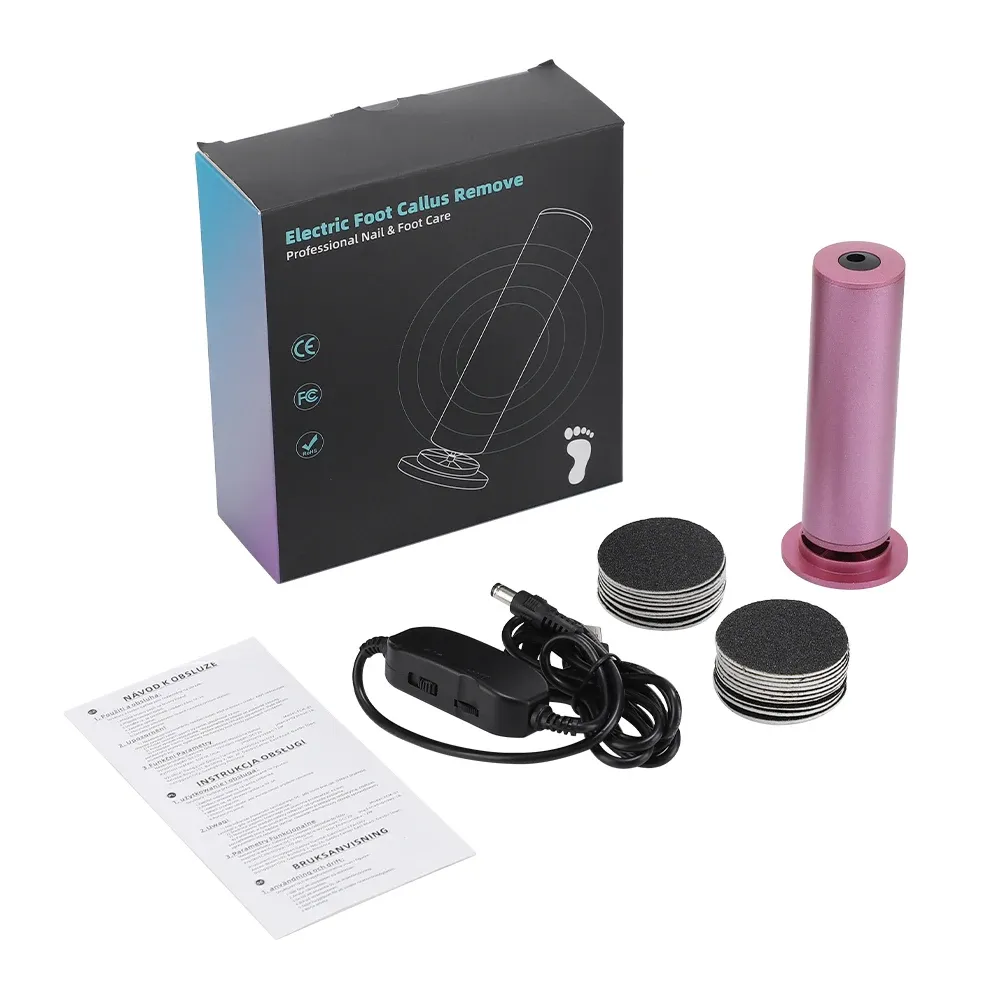 Appareil électrique USB pour pieds : élimination des callosités et des peaux mortes des talons, avec papier de verre de rechange 7