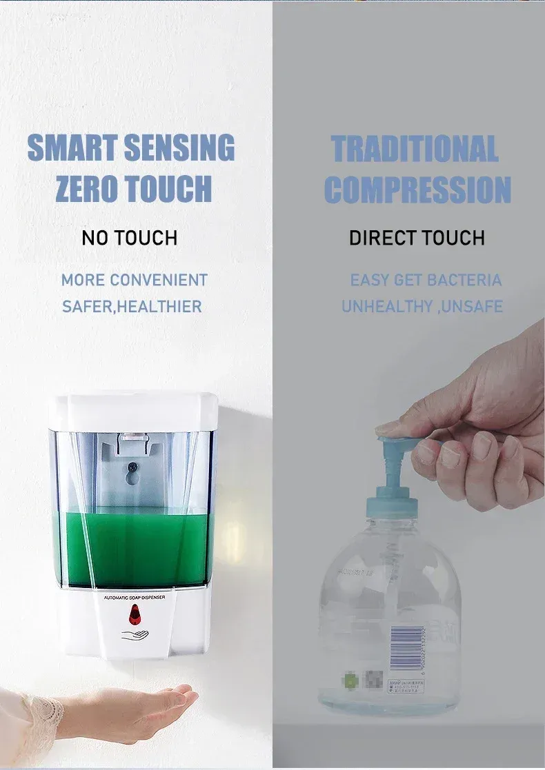 Distributeur de savon en situation d'usage