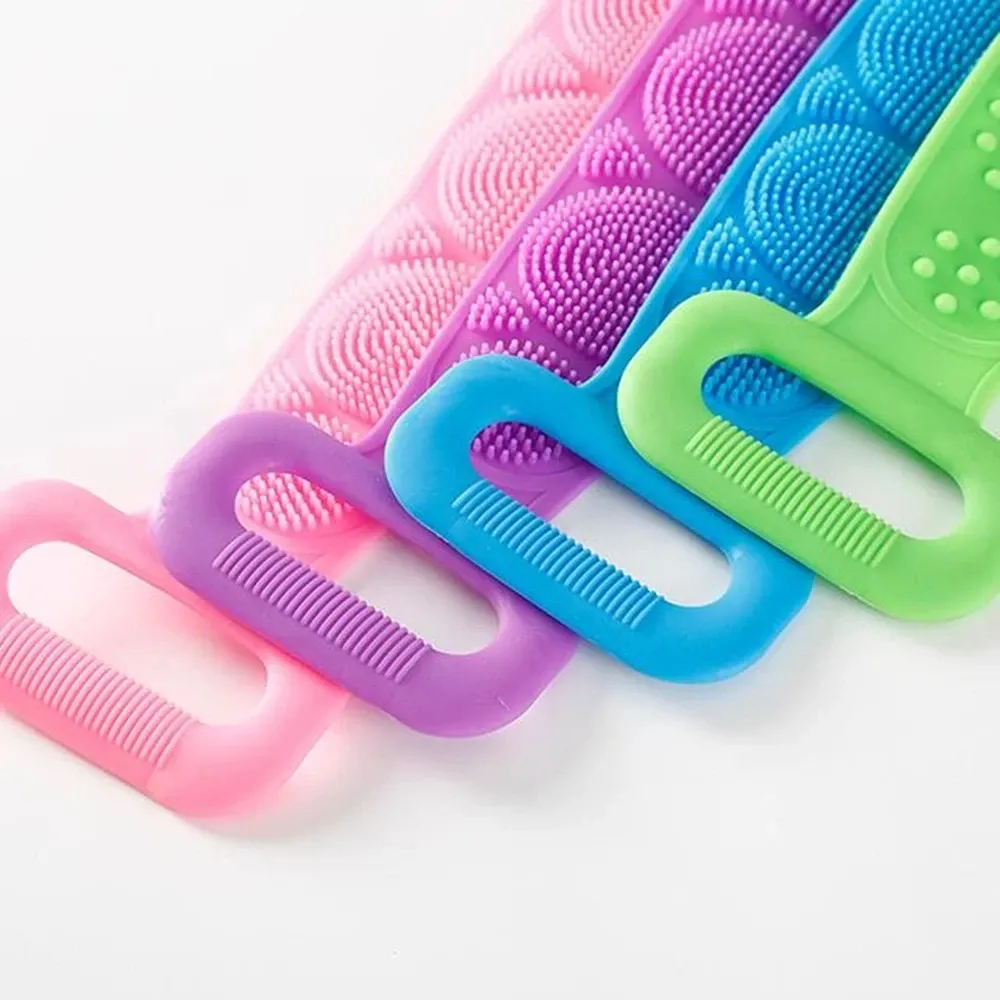 Accessoire de bain exfoliant en silicone