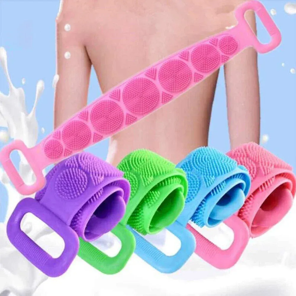 Brosse de bain en silicone exfoliante