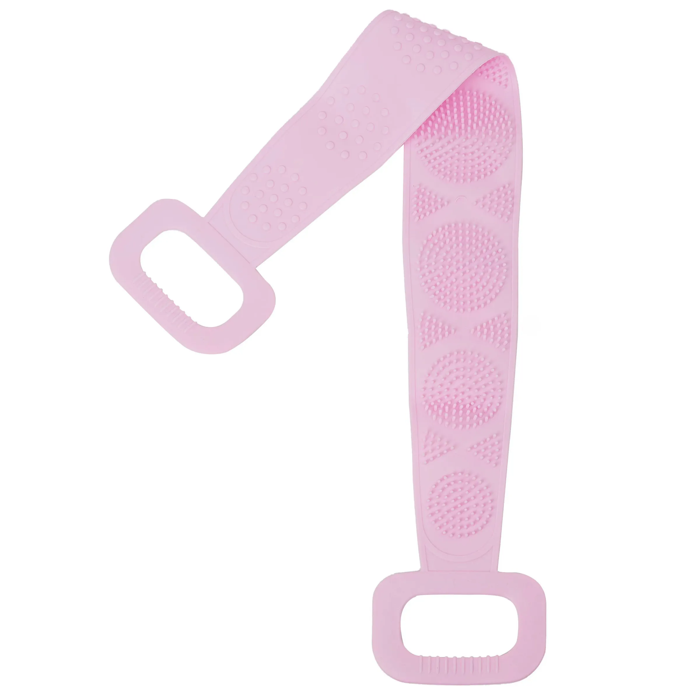 Brosse de bain en silicone pour le corps avec sangle extra longue et poignée pour le gommage du dos 10